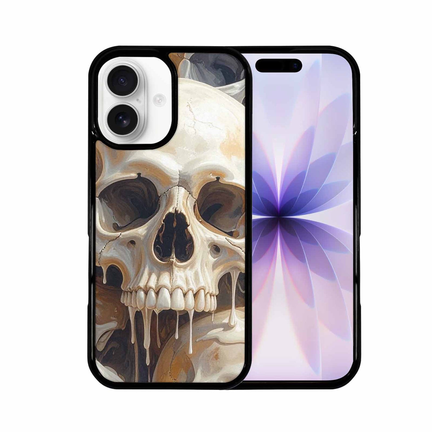 iPhone 17 Case — Seamless Tileable Pattern Of Gothic Skulls, Custom Print Case Cover