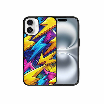 iPhone 16 Plus Case — Lightning Bolt Storm Pattern Hundreds Of, Original Design Phone Case