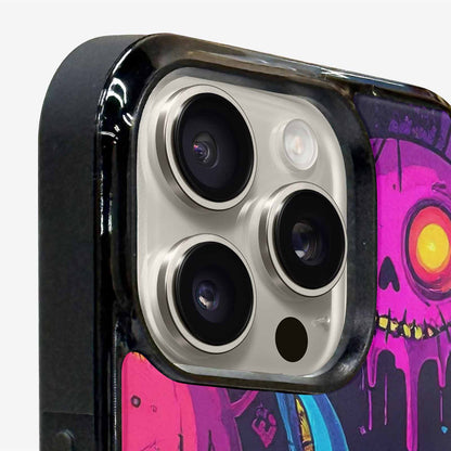 iPhone 16 Pro Max Case — Mixed Toxic Glow Creature Pattern Hundreds, Custom Print Case Cover