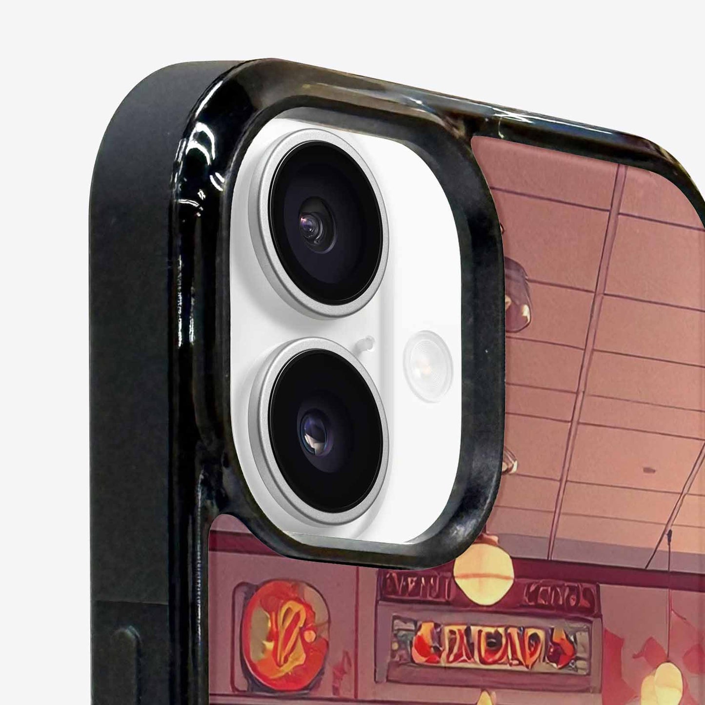 iPhone 16 Plus Case — 1950s Diner Cartoon Art Pattern, Original Design Phone Case