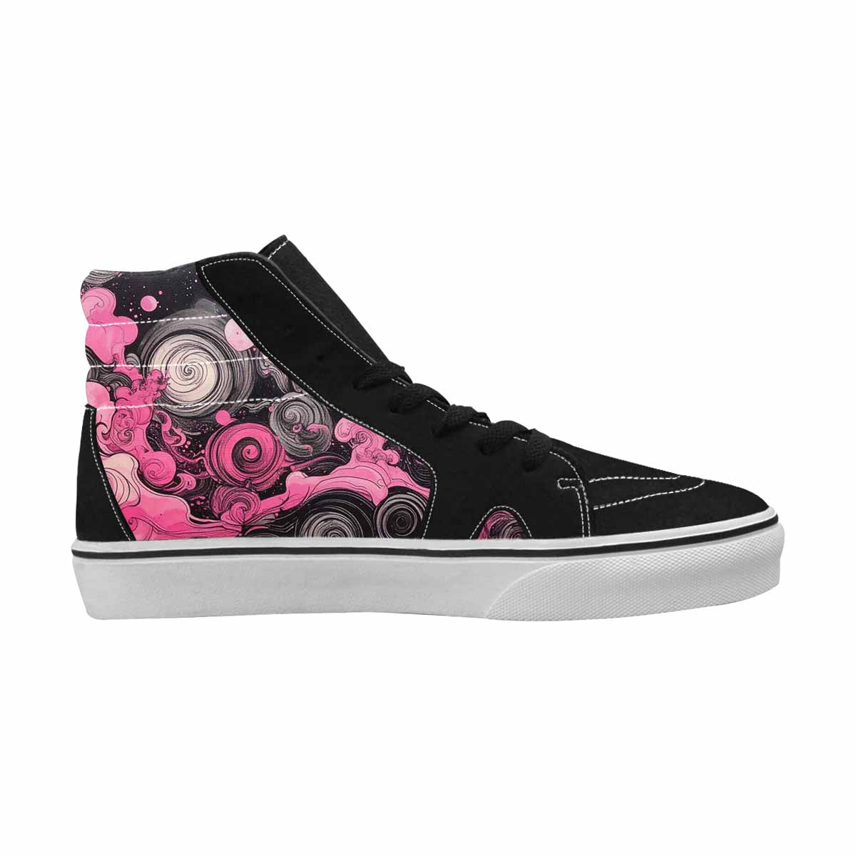 MEN'S Van Gogh Swirl High Top Canvas Vibrant Chaos Sneakers