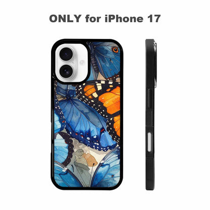 iPhone 17 Case — Small Butterfly Wing Pattern, Original Art, Custom Art Phone Cover