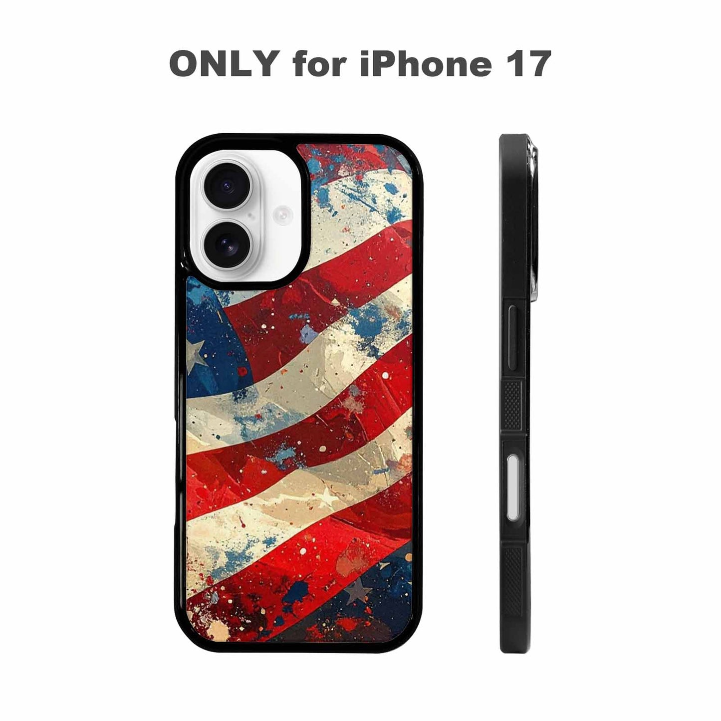 iPhone 17 Case — Small American Flag Stars Galaxy Space, Unique Phone Case Design