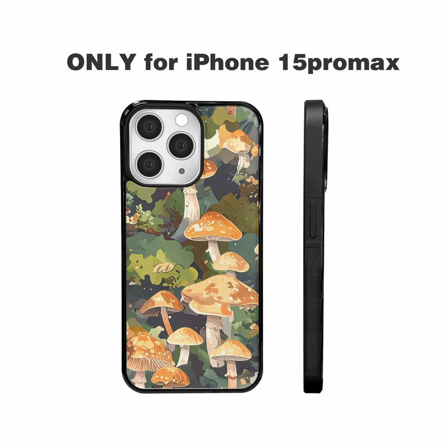 iPhone 15 Pro Max Case — Mushrooms Camomushrooms Patter 9y1, Custom Print Case Cover