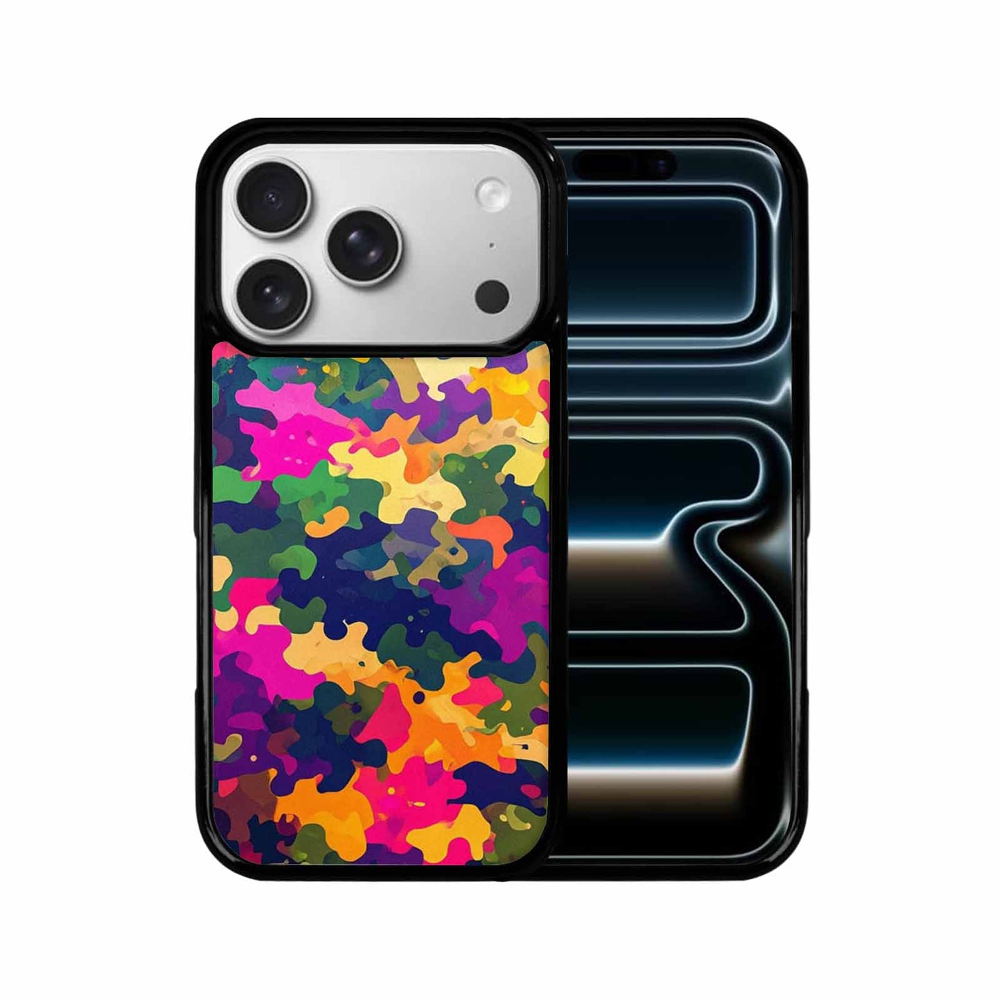 iPhone 17 Pro Case — Small Military Camouflage Blotch Pattern Camo, Custom Designed Case Cover