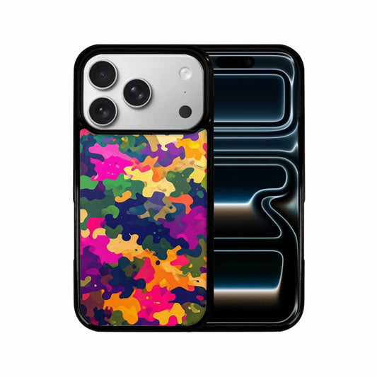iPhone 17 Pro Case — Military Camouflage Blotch Pattern Camo, Custom Designed Case Cover