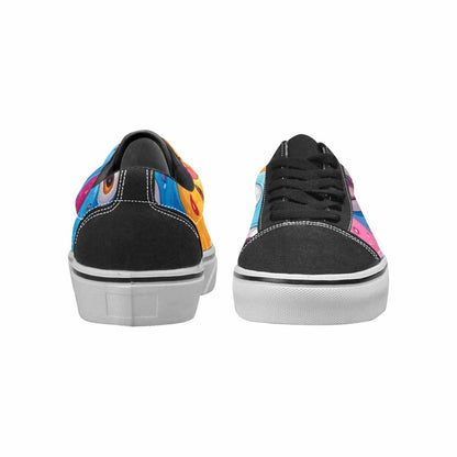 WOMEN'S Melting Icecream Monster Cherry Canvas Lace-Up Aesthetic Custom Sneakers