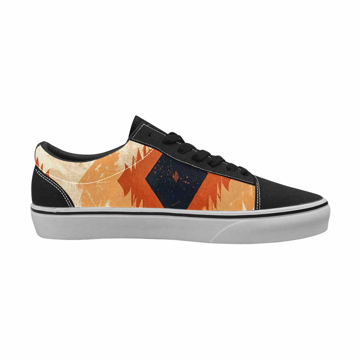 WOMEN'S Southwestern Geometric Diamond Canvas Lace-Up Dreamcore Custom Shoes