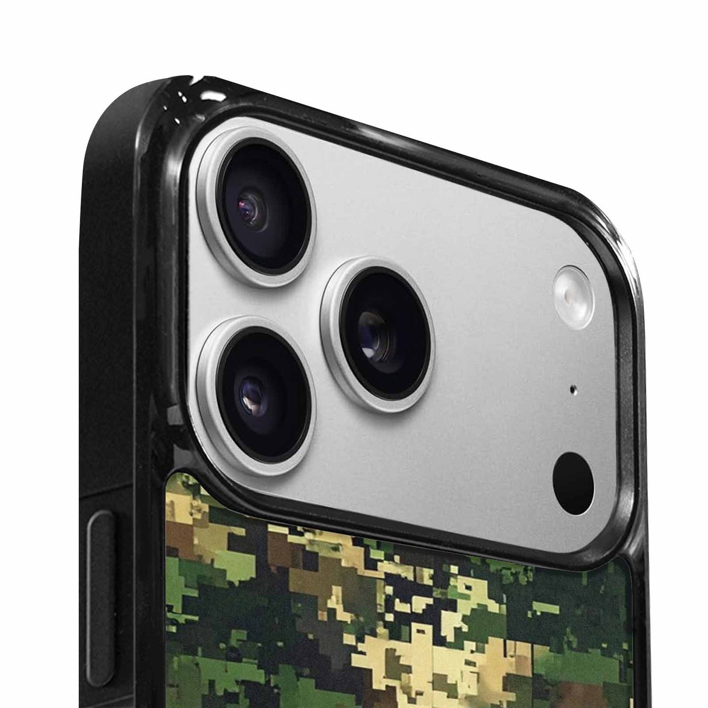 iPhone 17 Pro Max Case — Small Military Camouflage Blotch Camo, Custom Made Phone Cover