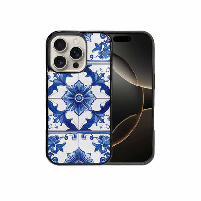 iPhone 16 Pro Case — Talavera Tile Floral Custom, Original Design Phone Case