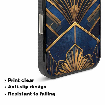 iPhone 16 Pro Max Case — Art Deco Illustration Pattern, Custom Designed Case Cover