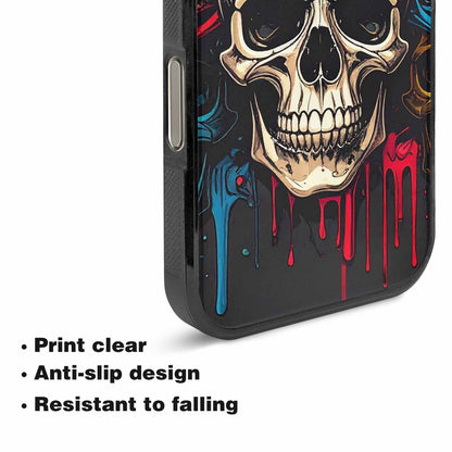 iPhone 16 Pro Case — Many Of Skulls Collage Overlapping Art, Customized Protective Case