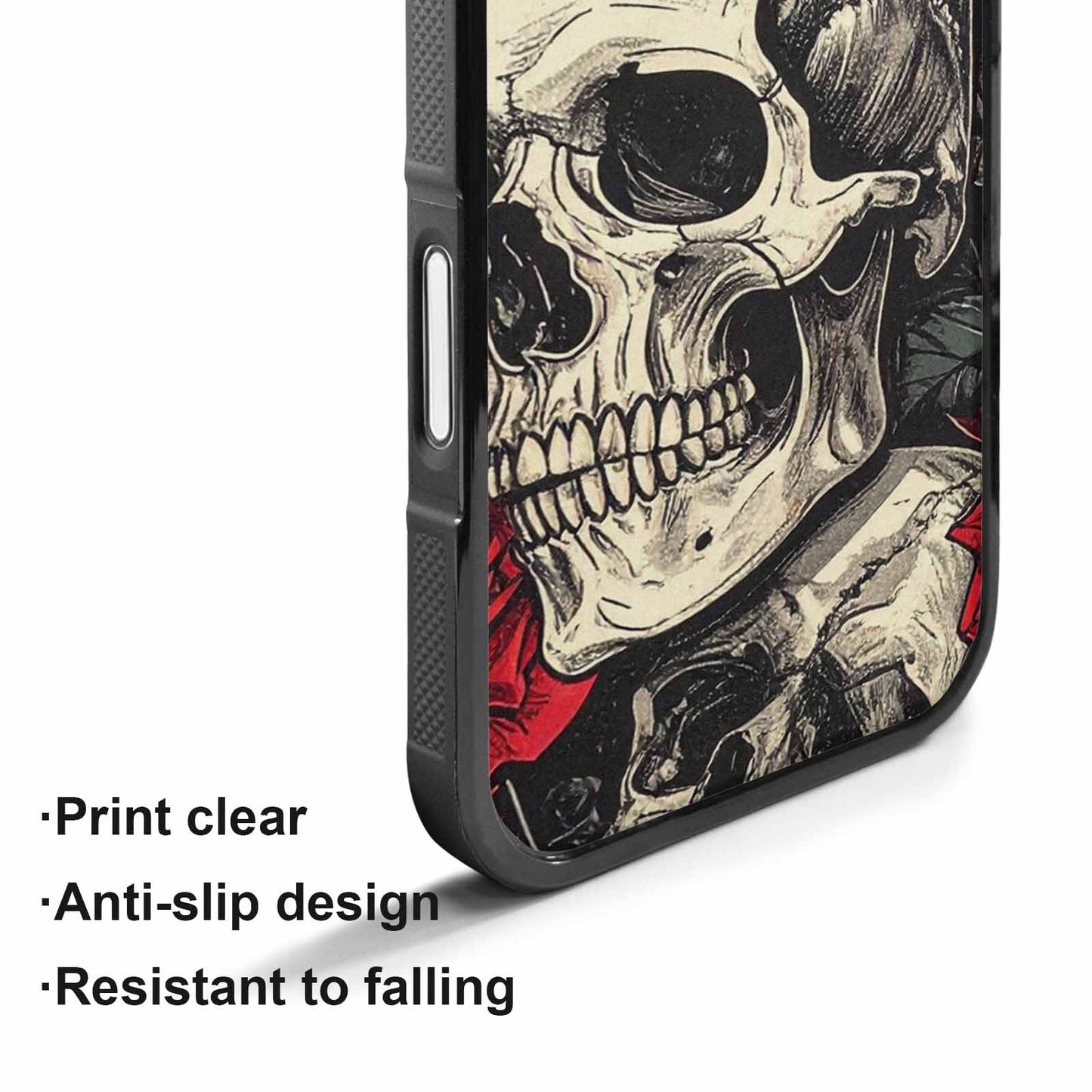 iPhone 17 Case — Seamless Tileable Pattern Of Gothic Skulls, Custom Designed Case Cover