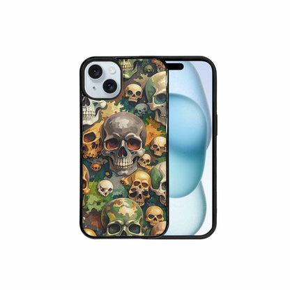 iPhone 15 Plus Case — Skulls Camoskulls Pattern Hu Avd, Original Design Phone Case