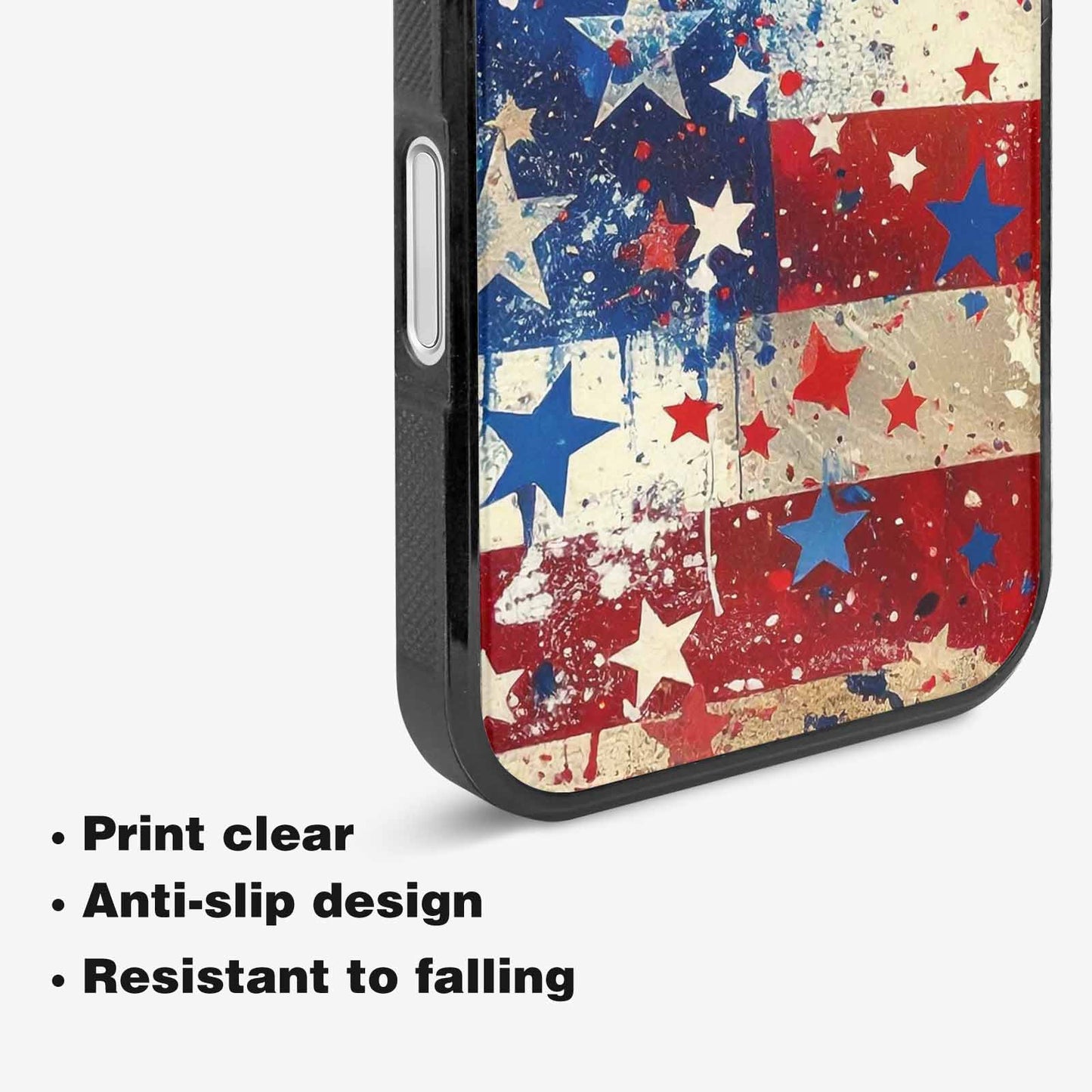 iPhone 16 Plus Case — Patriotic Stars And Stripes American Stars, Custom Phone Case