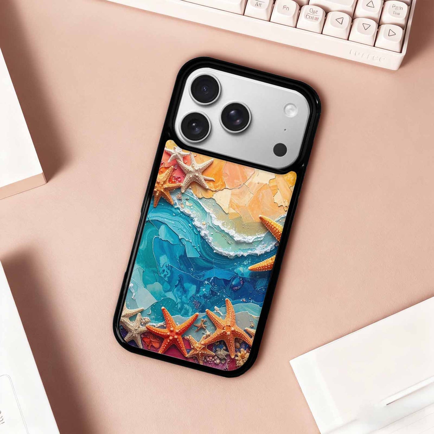 iPhone 17 Pro Case — Starfish Cluster Starfish Cluster Pattern Galaxy, Custom Print Case Cover