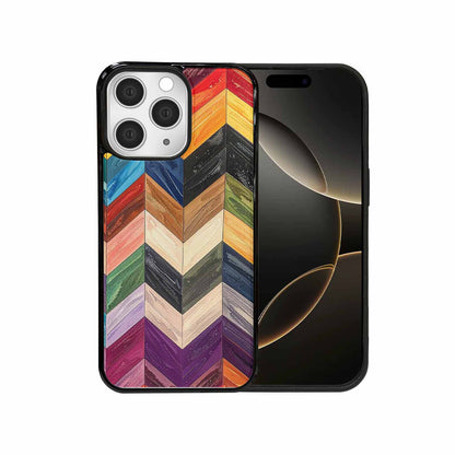 iPhone 15 Pro Max Case — Progress Pride Flag Color Theme Small, Custom Printed Phone Case