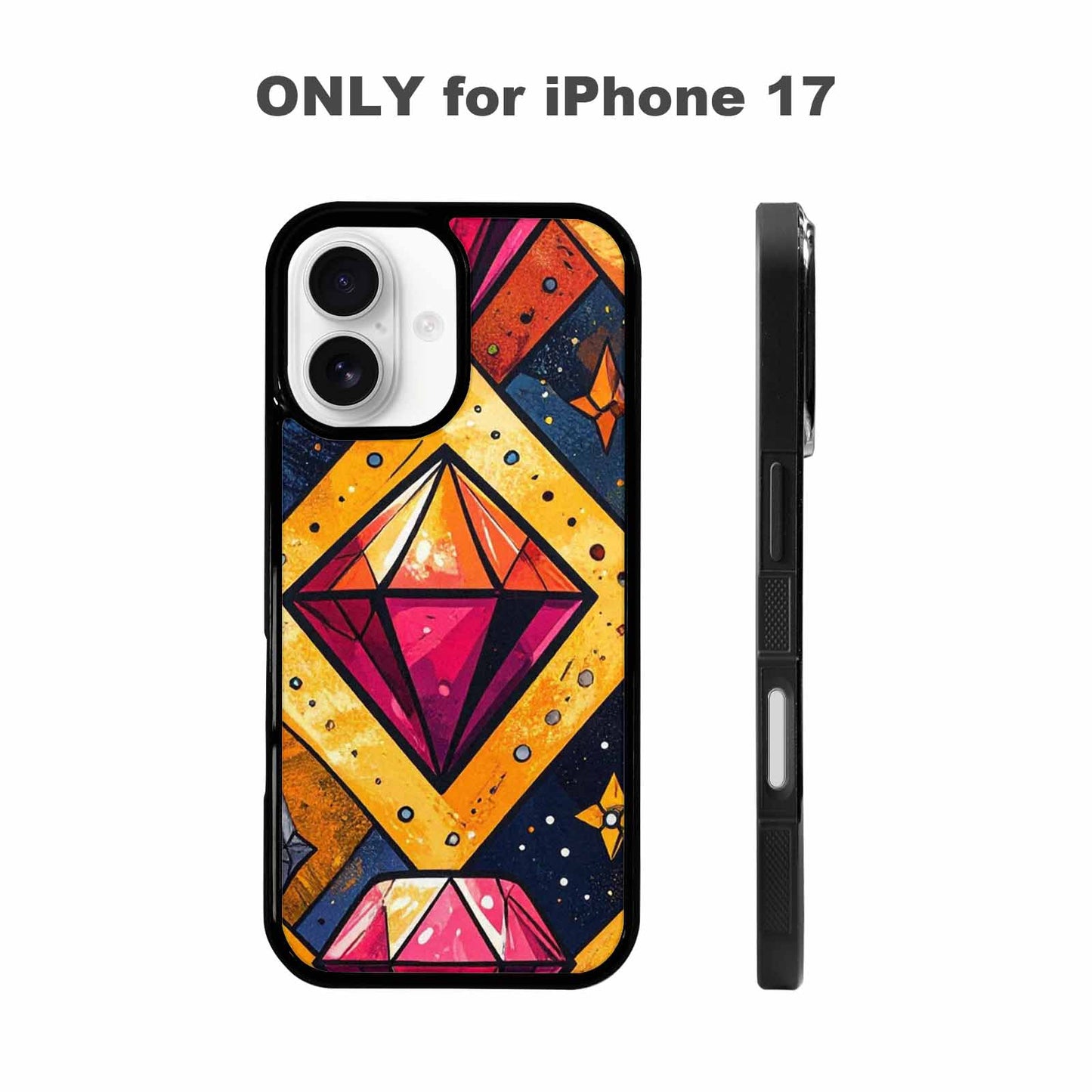 iPhone 17 Case — Vintage Summer Diamond Retro Vintage, Original Design Phone Case