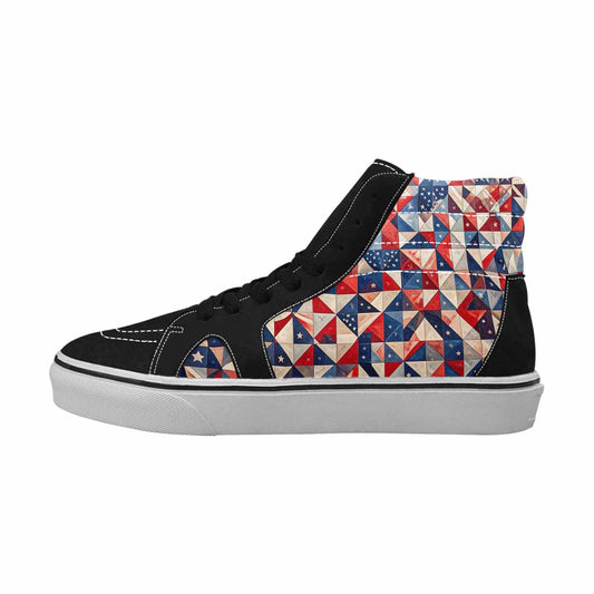 MEN'S American Flag Stars High Top Canvas Grunge Shoes