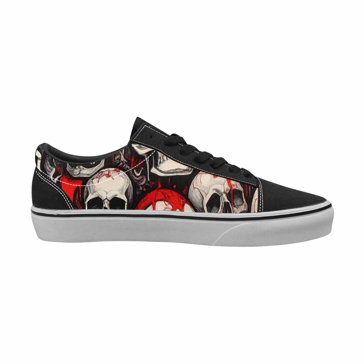 WOMEN'S Skulls (general) Lace-Up Canvas Y2K Shoes