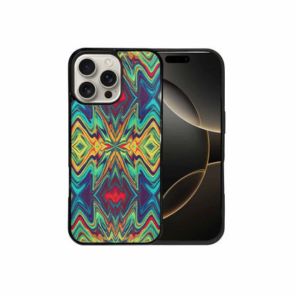 iPhone 16 Pro Max Case — Holographic Tribal Blaze, Custom Art Phone Cover