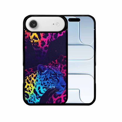 iPhone 17 Air Case — Leopard Print Neon Seamless Pattern Animal, Customized Protective Case