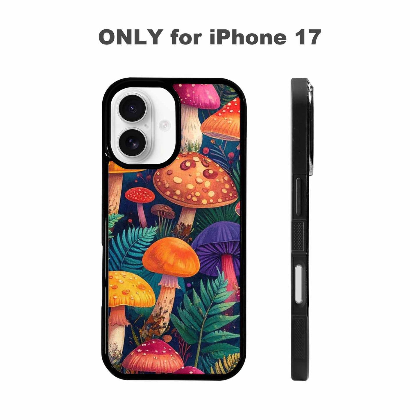 iPhone 17 Case — Mushrooms Botanicalmushrooms P Npq Floral, Customized Protective Case