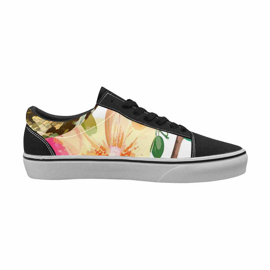 WOMEN'S Floral Snake Print Canvas Lace-Up Y2K Custom Sneakers