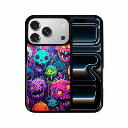 iPhone 17 Pro Case — Mixed Toxic Glow Creature Pattern Cartoon, Original Design Phone Case