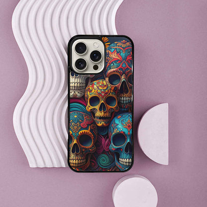 iPhone 16 Pro Max Case — Skull Waves, Personalized Phone Case