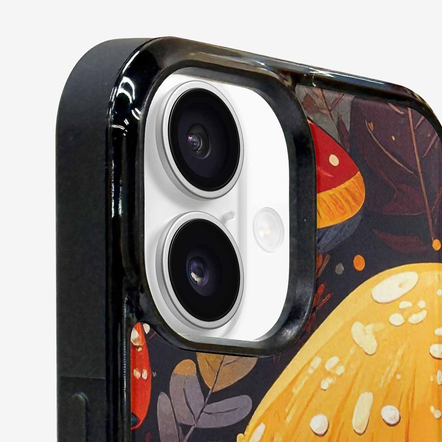 iPhone 16 Case — Bold Autumn Mushroom Bold Autumn Mushroom, Custom Art Phone Cover