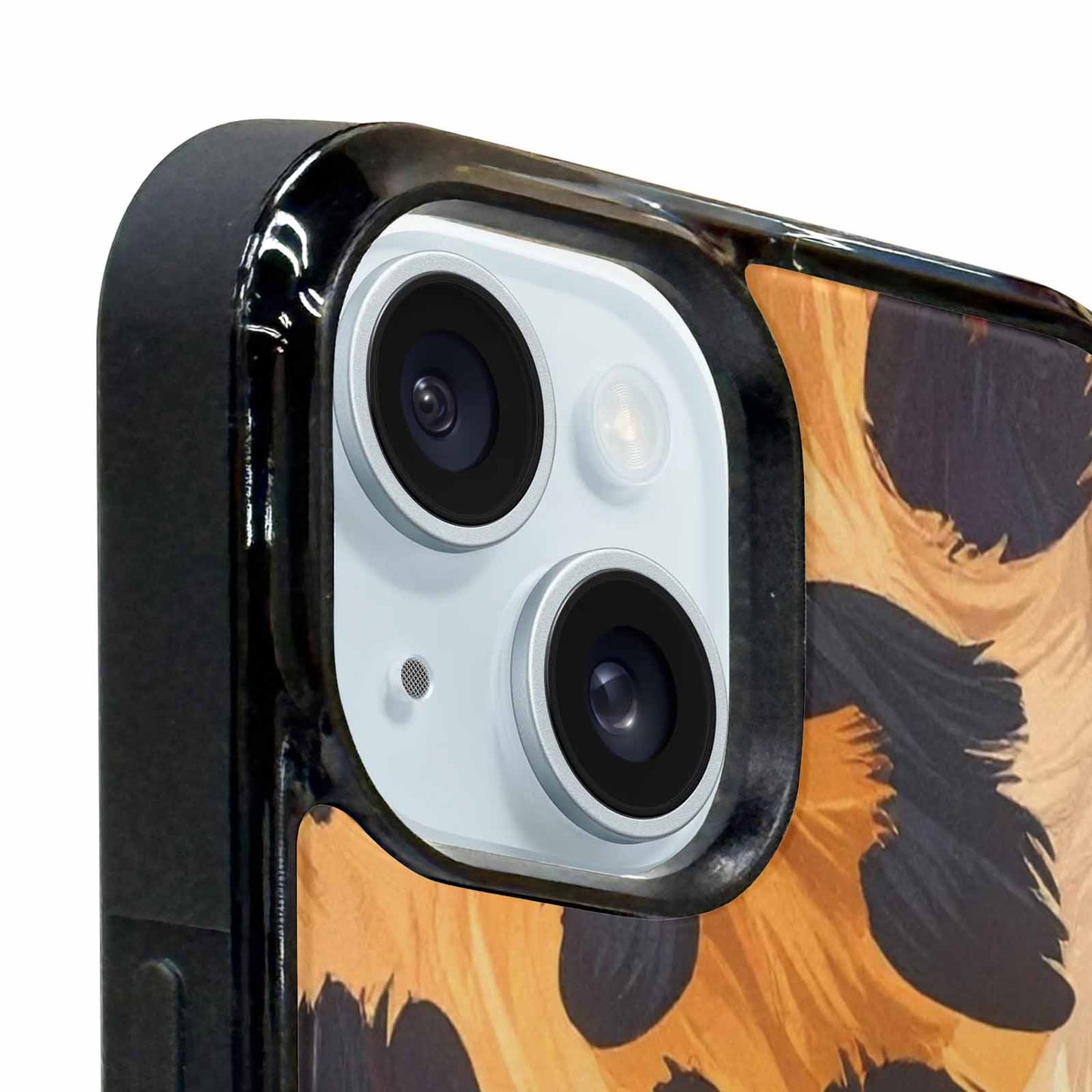 iPhone 15 Case — Leopard Soft Airbrush Gradient, Custom Art Phone Cover