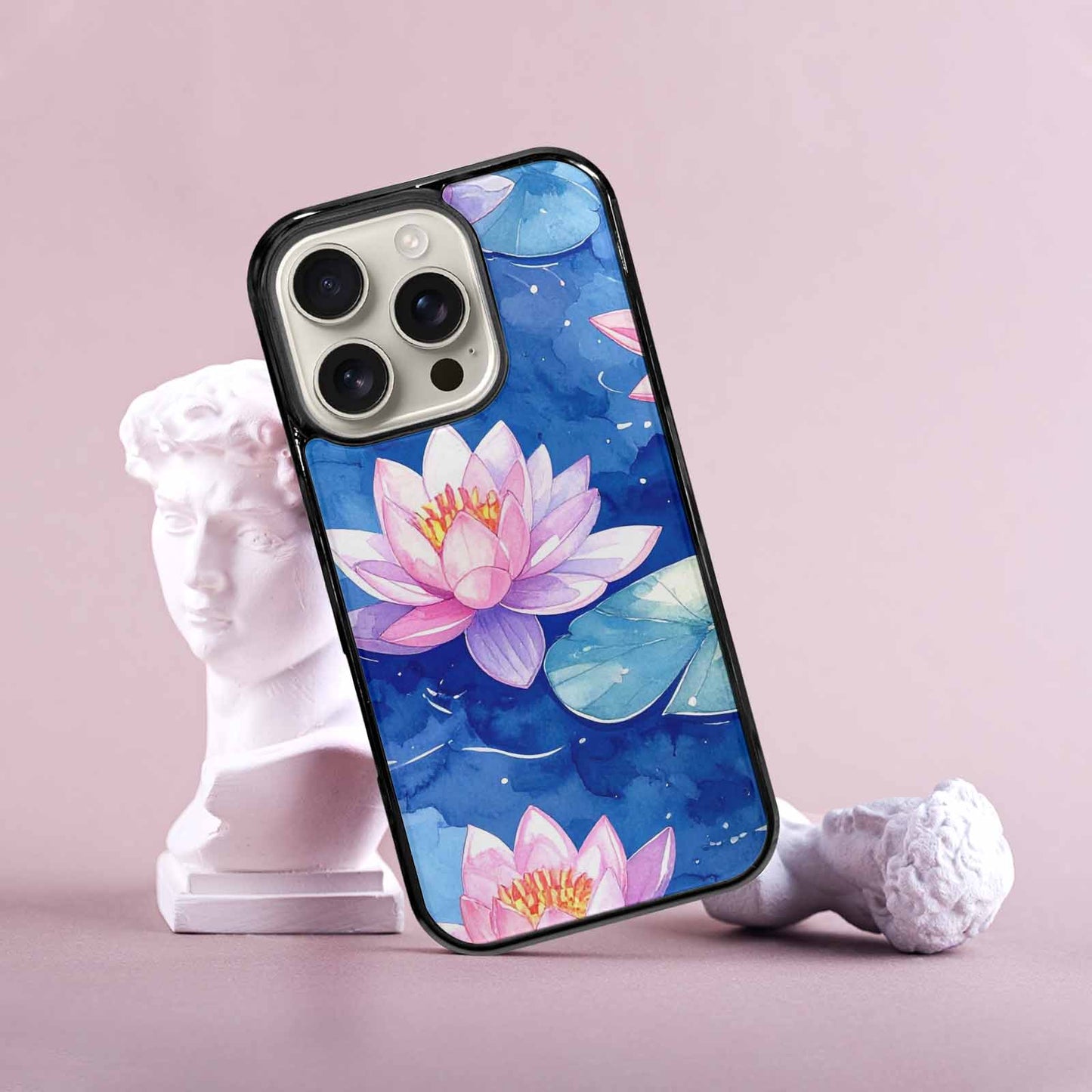 iPhone 16 Pro Case — Monet Water Lilies Painting Pattern, Personalized Phone Case