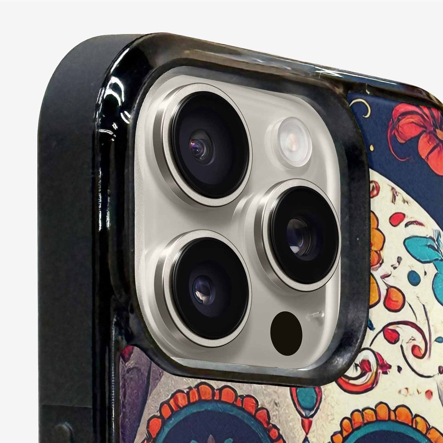 iPhone 16 Pro Case — Day Dead Sugar Skull Art 100s, Customized Protective Case