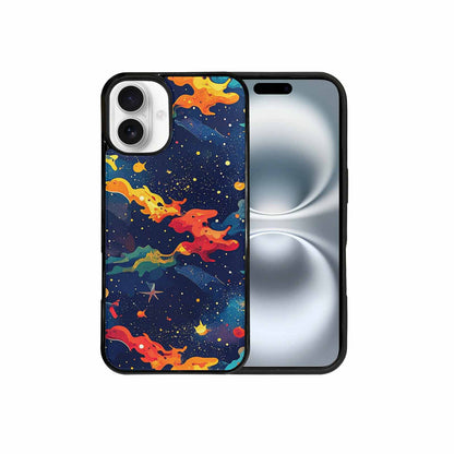 iPhone 16 Plus Case — Cosmic Camo Harmony, Customized Protective Case