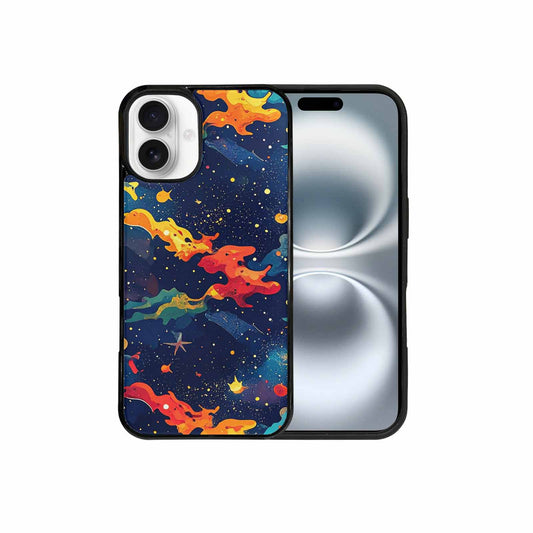 iPhone 16 Plus Case — Cosmic Camo Harmony, Customized Protective Case