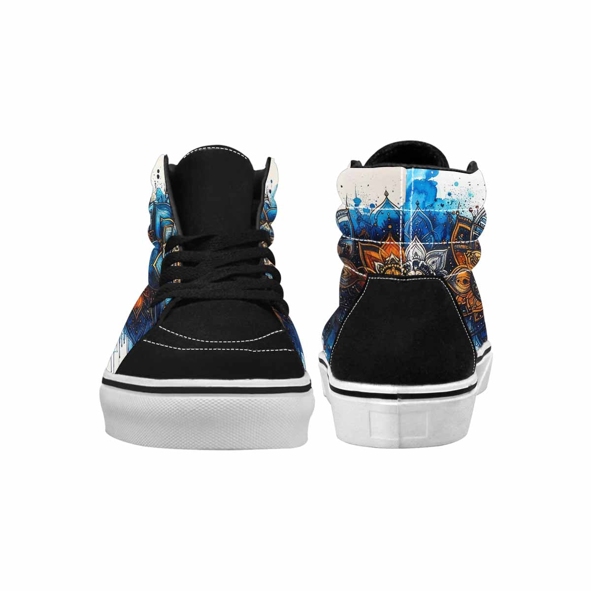 MEN'S Mandala Medallion High Top Canvas Dark Academia Sneakers