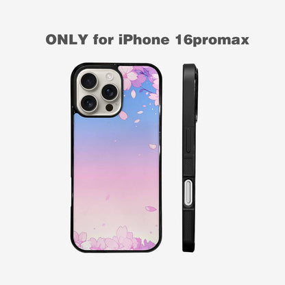 iPhone 16 Pro Max Case — Anime Cherry Blossom Custom, Custom Phone Case