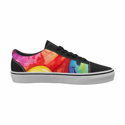 WOMEN'S Smiley Facessmiley Faces  Lace-Up Canvas Surreal Shoes
