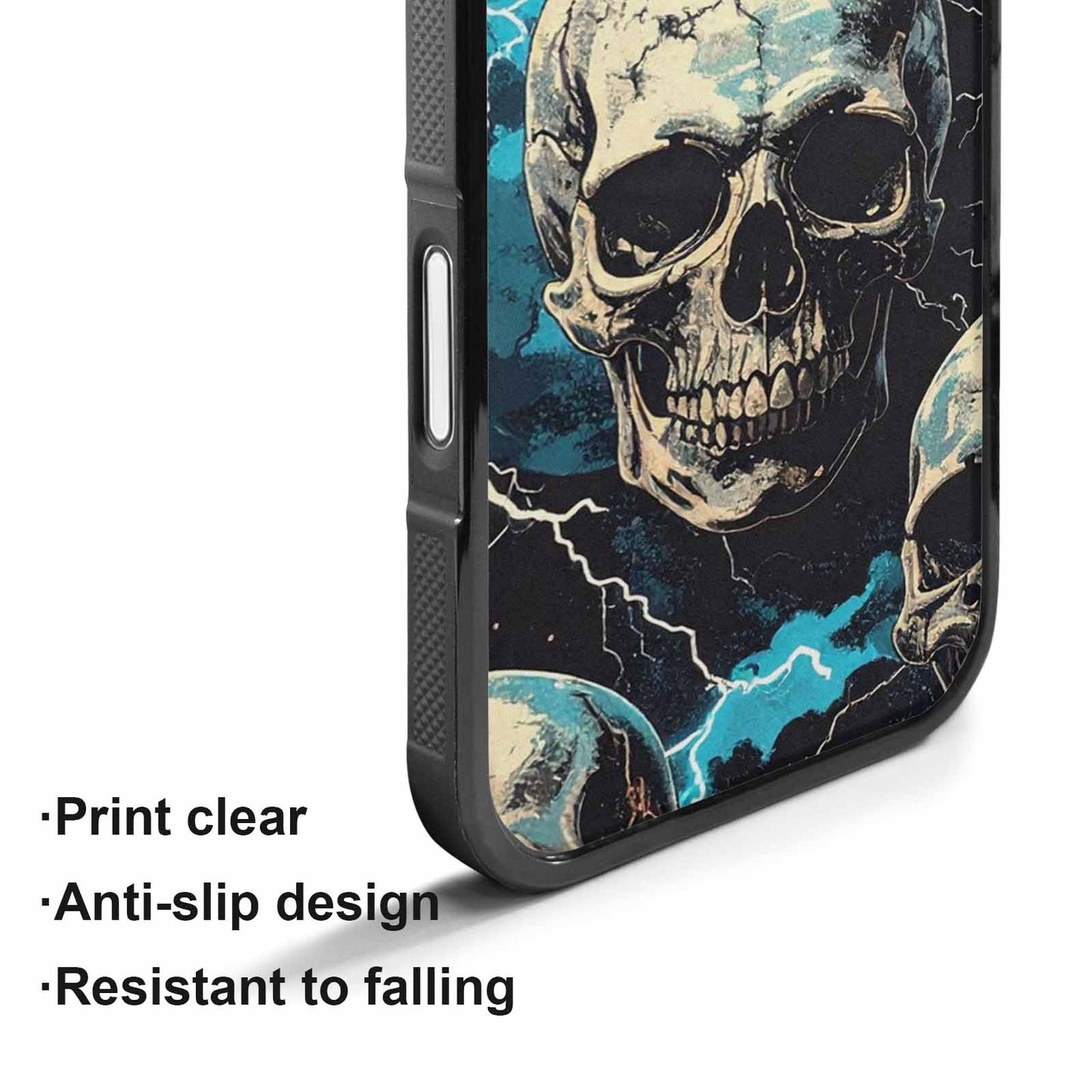 iPhone 17 Case — Skull Dark Art Gothic Print Gothic, Custom Printed Phone Case