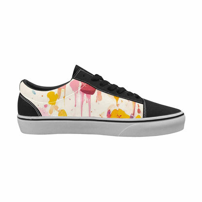 WOMEN'S Ice Cream Motif Ice Lace-Up Canvas Vivid Sneakers