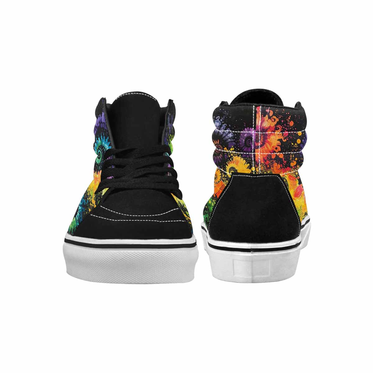 MEN'S Tie High Top Canvas Vivid Custom Sneakers