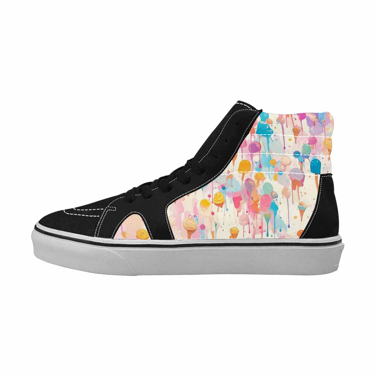 MEN'S Ice Cream Motif Ice High Top Canvas Aesthetic Shoes