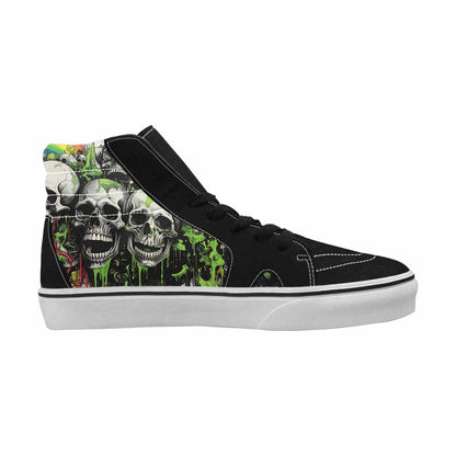 MEN'S Rainbow From Skull S High Top Canvas Dark Academia Custom Sneakers