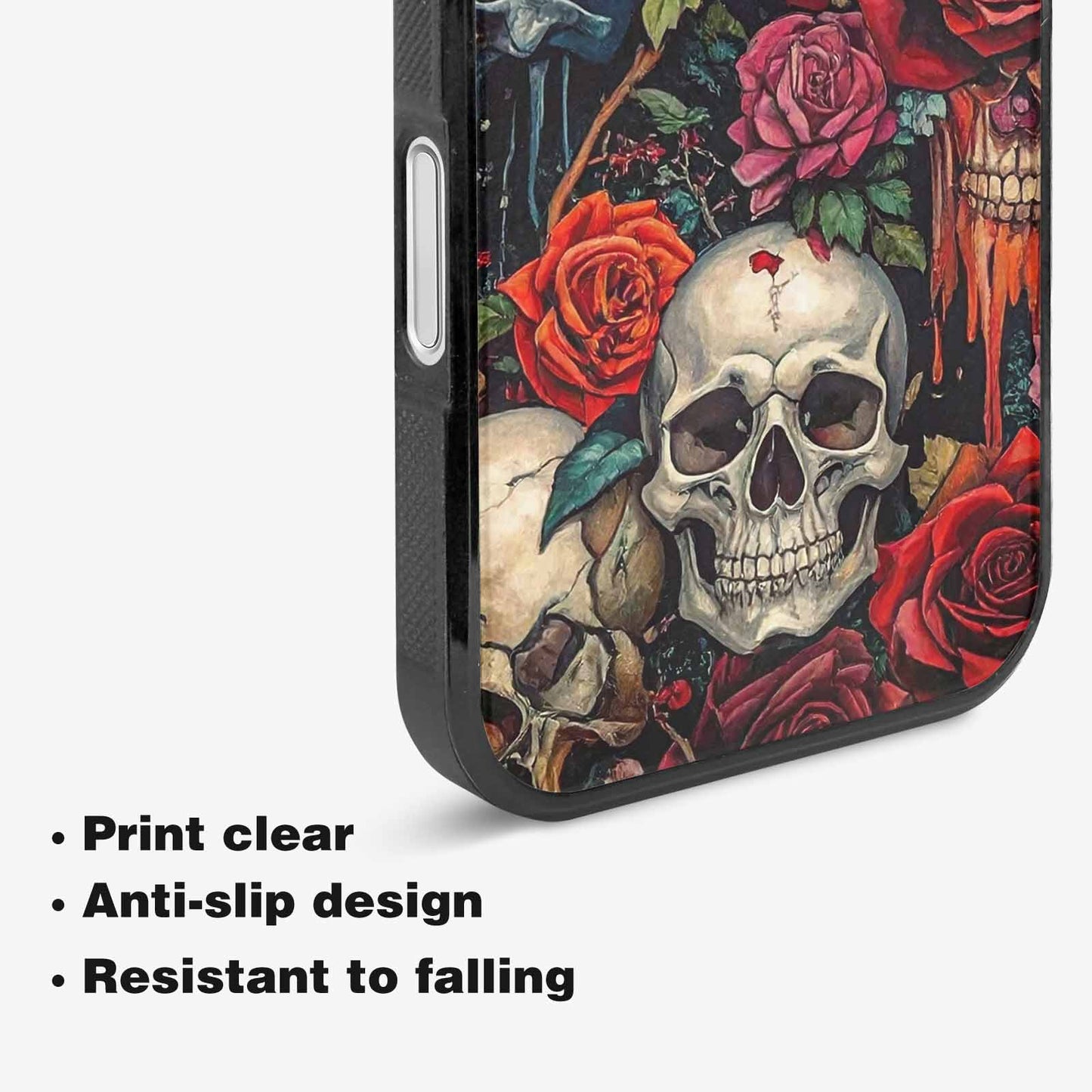 iPhone 16 Plus Case — Skulls And Rosesmelting Skulls A, Custom Print Case Cover