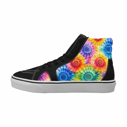 MEN'S Tie Dye Swirl High Top Canvas Grunge Custom Sneakers