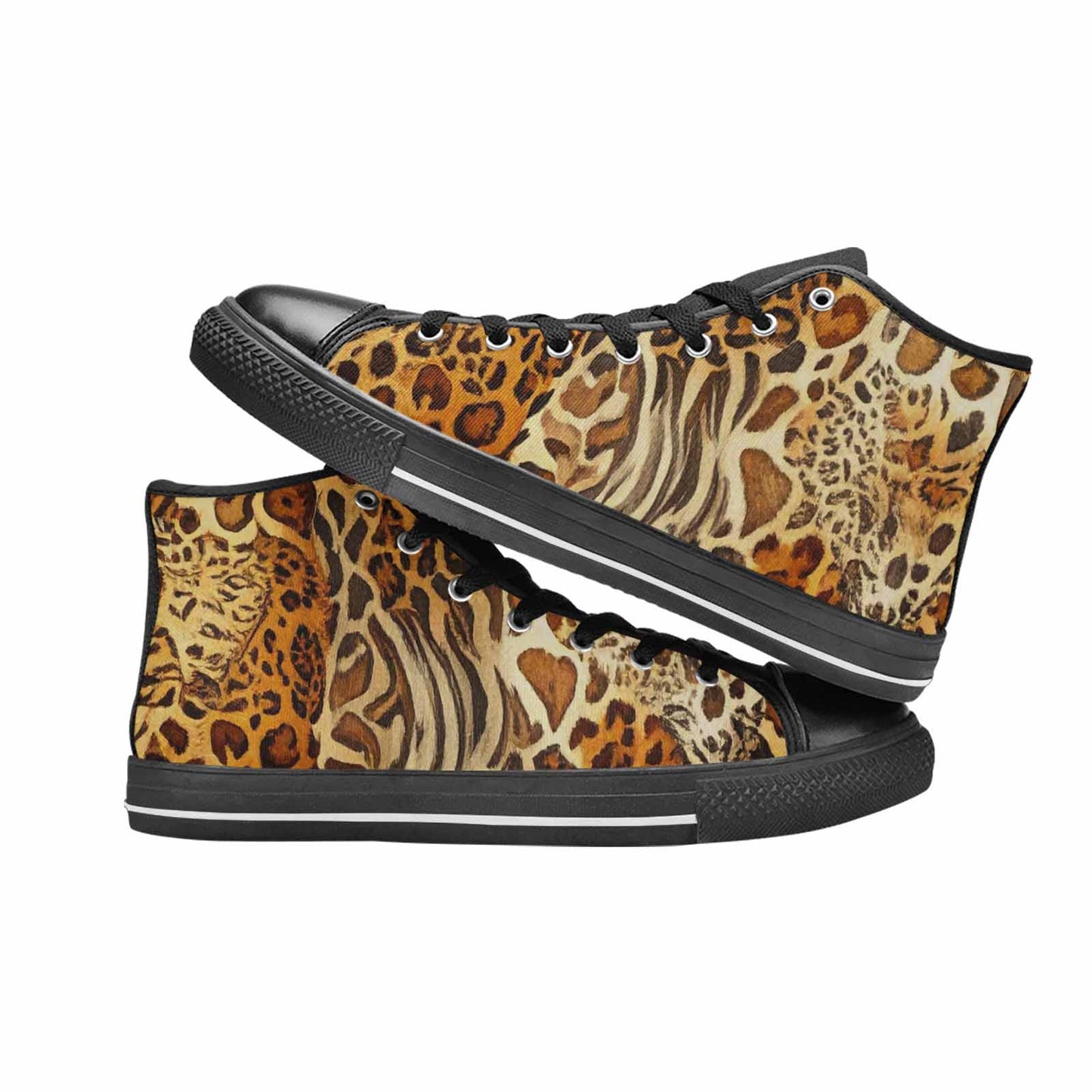 WOMEN'S Animal Print High Top Canvas Dreamcore Custom Shoes