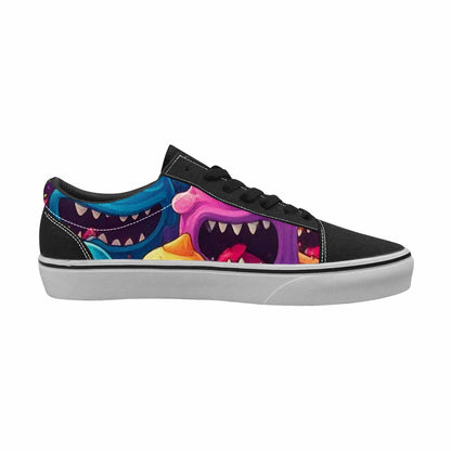 WOMEN'S Melting Ice Cream Monster Lace-Up Canvas Vivid Sneakers
