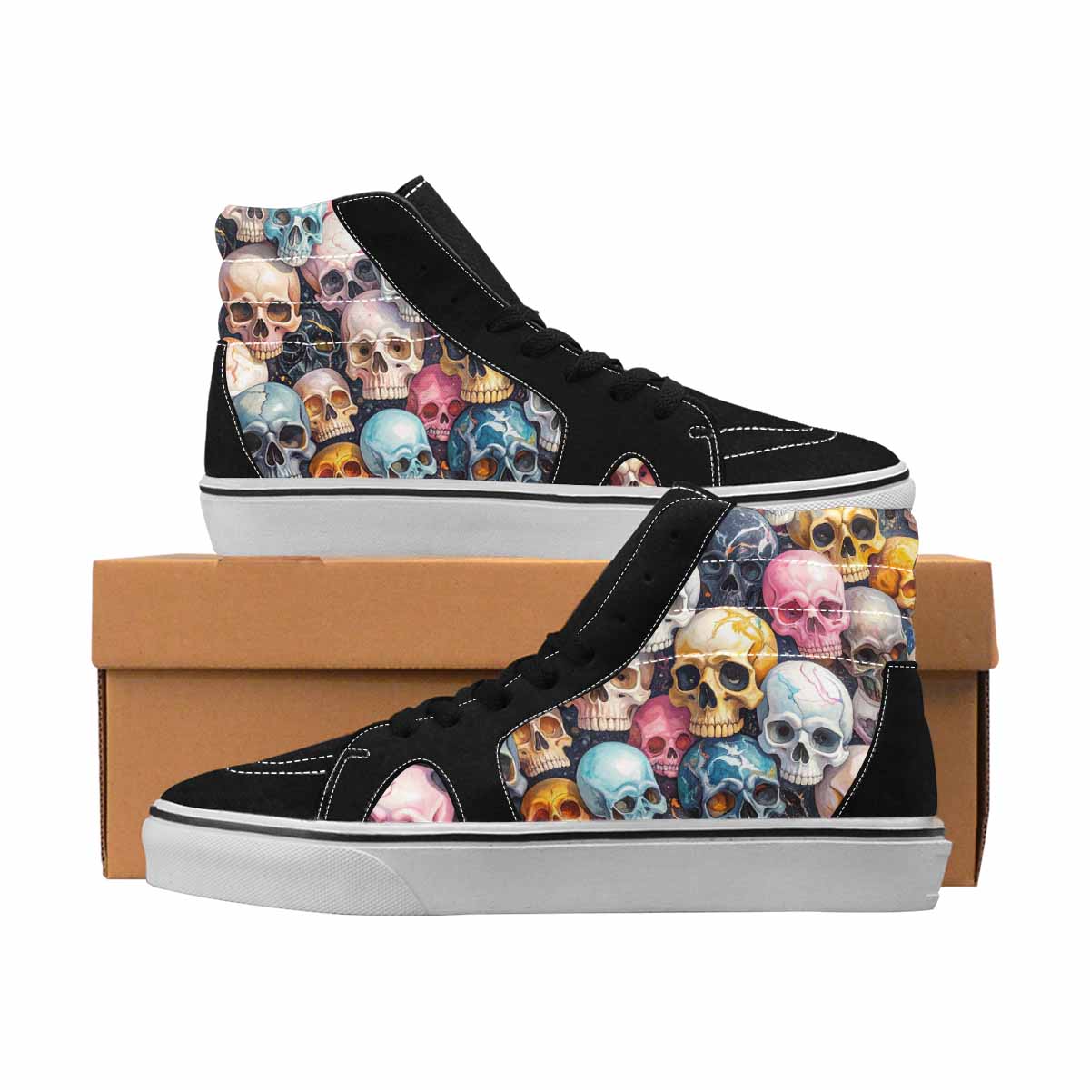 MEN'S Marble Skull Pattern Omu Ferion