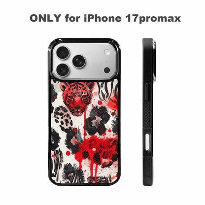 iPhone 17 Pro Max Case — Animal Print (black &amp; Animal Print, Custom Art Phone Cover